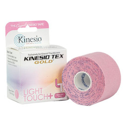 Kinesio Tex Gold Light Touch+ hipoalergiczna do wrażliwej skóry 5 cm x 5 m różowa