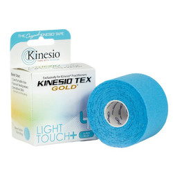Kinesio Tex Gold Light Touch+ hipoalergiczna do wrażliwej skóry 5 cm x 5 m niebieska
