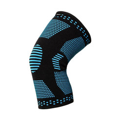 DrFit Elastyczna opaska na kolano niebieska L