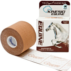 Equine Kinesio hipoalergiczna i wodoodporna taśma dla koni 5 cm x 5 m brązowa