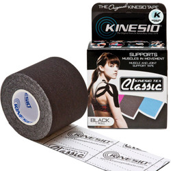 Kinesio Tex Classic bawełniana z liniami ułatwiającymi cięcie 5cm x 4m czarna