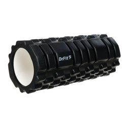 DrFit Roller do masażu i rehabilitacji z wypustkami czarny ø 15x33