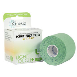 Kinesio Tex Gold Light Touch+ hipoalergiczna do wrażliwej skóry 5 cm x 5 m zielona
